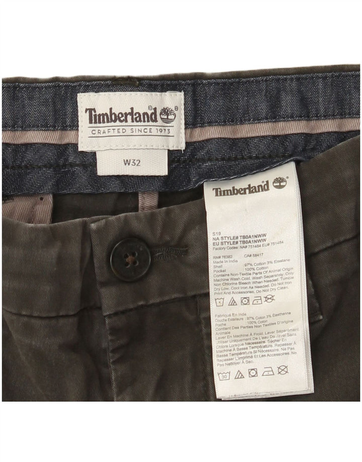 Pantaloni scurți chino pentru bărbați Timberland W32, bumbac gri mediu