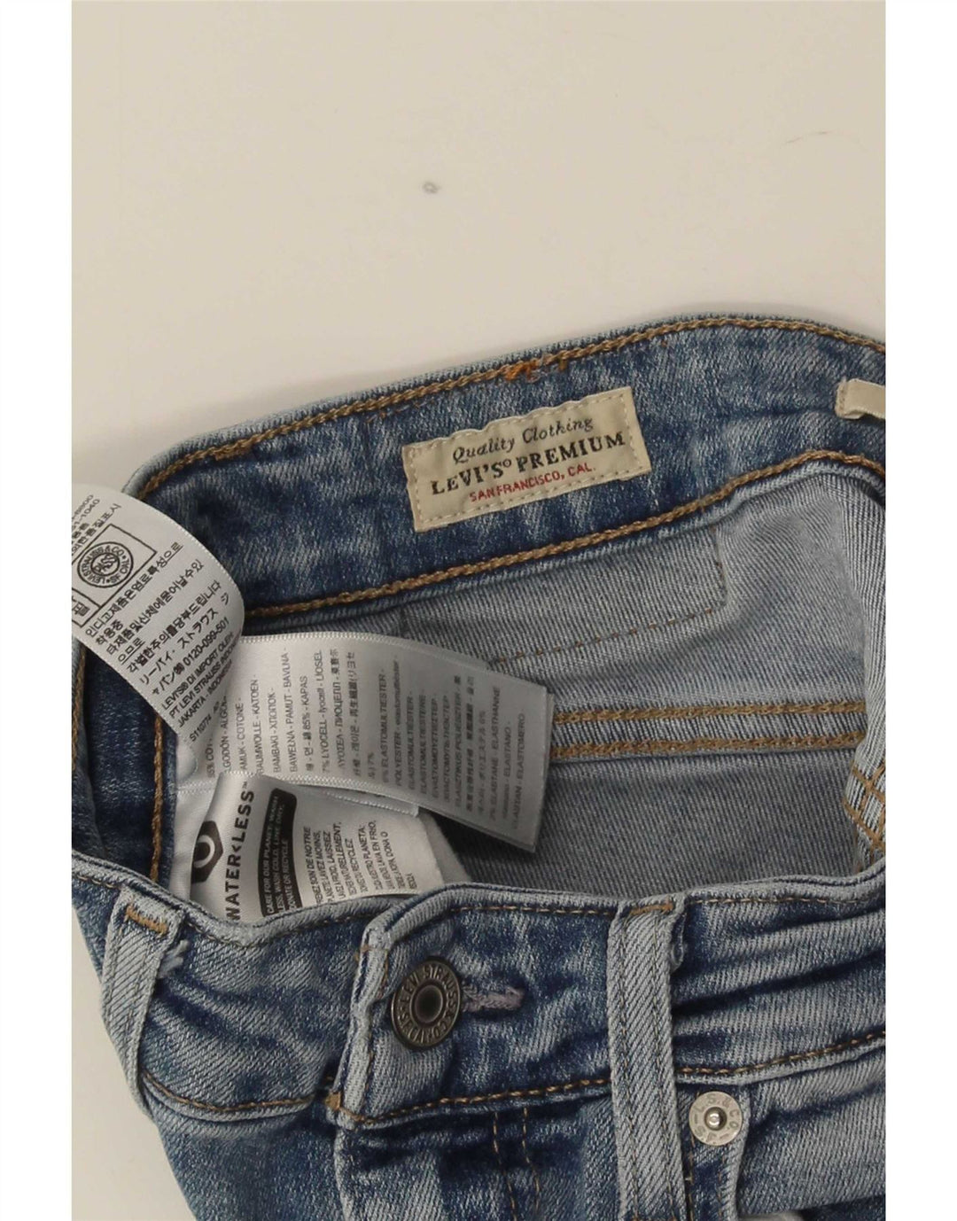 Blugi evazați Levi's 726 pentru femei W26 L30 bumbac albastru