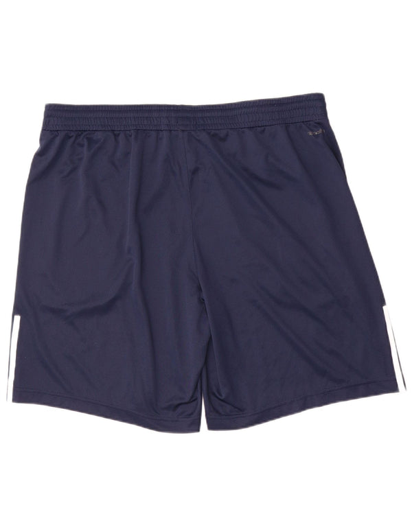 Pantaloni scurți sport pentru bărbați Adidas Climalite XL bleumarin poliester