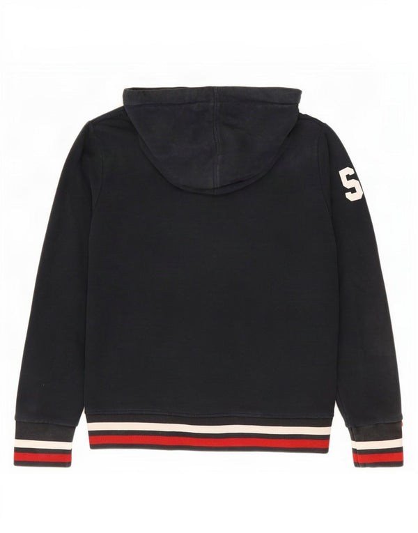 Pulover Superdry pentru damă, cu grafică, UK 14, mare, albastru, bumbac