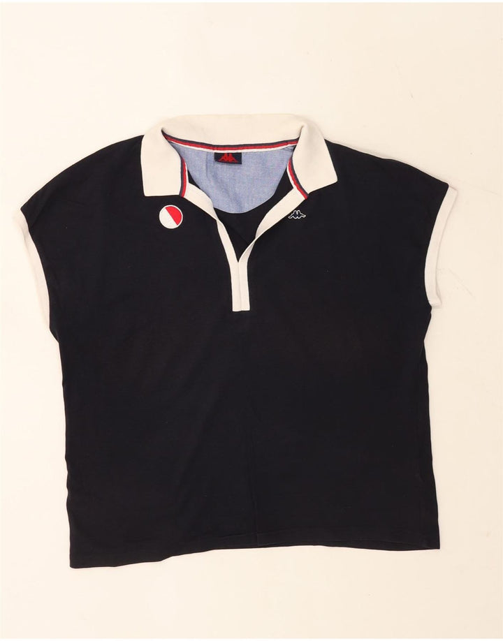 Tricou polo supradimensionat pentru femei KAPPA UK 16 mare bleumarin