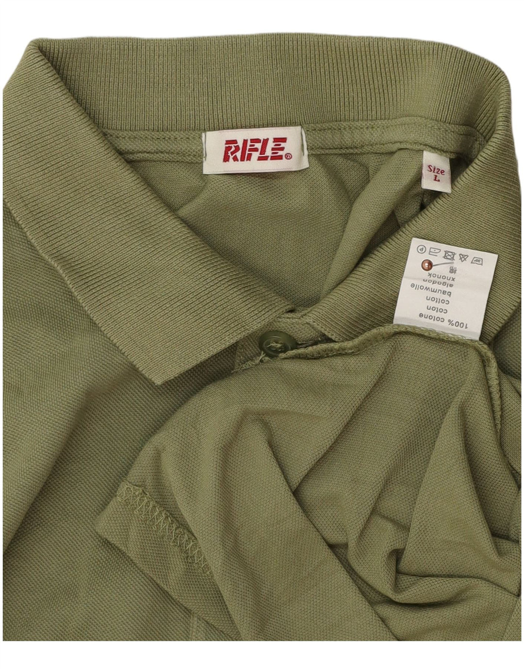 Tricou polo pentru bărbați Rifle, bumbac verde mare
