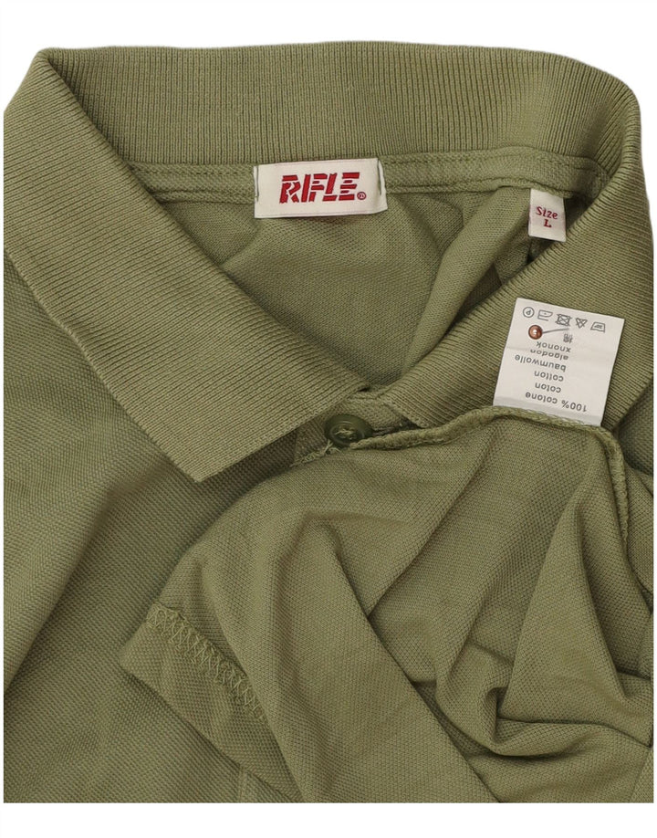 Tricou polo pentru bărbați Rifle, bumbac verde mare