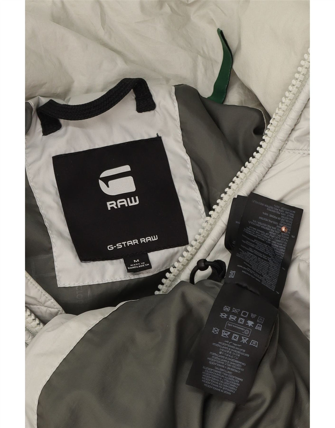 Jachetă căptușită cu glugă pentru bărbați G-STAR UK 38 Poliester mediu gri