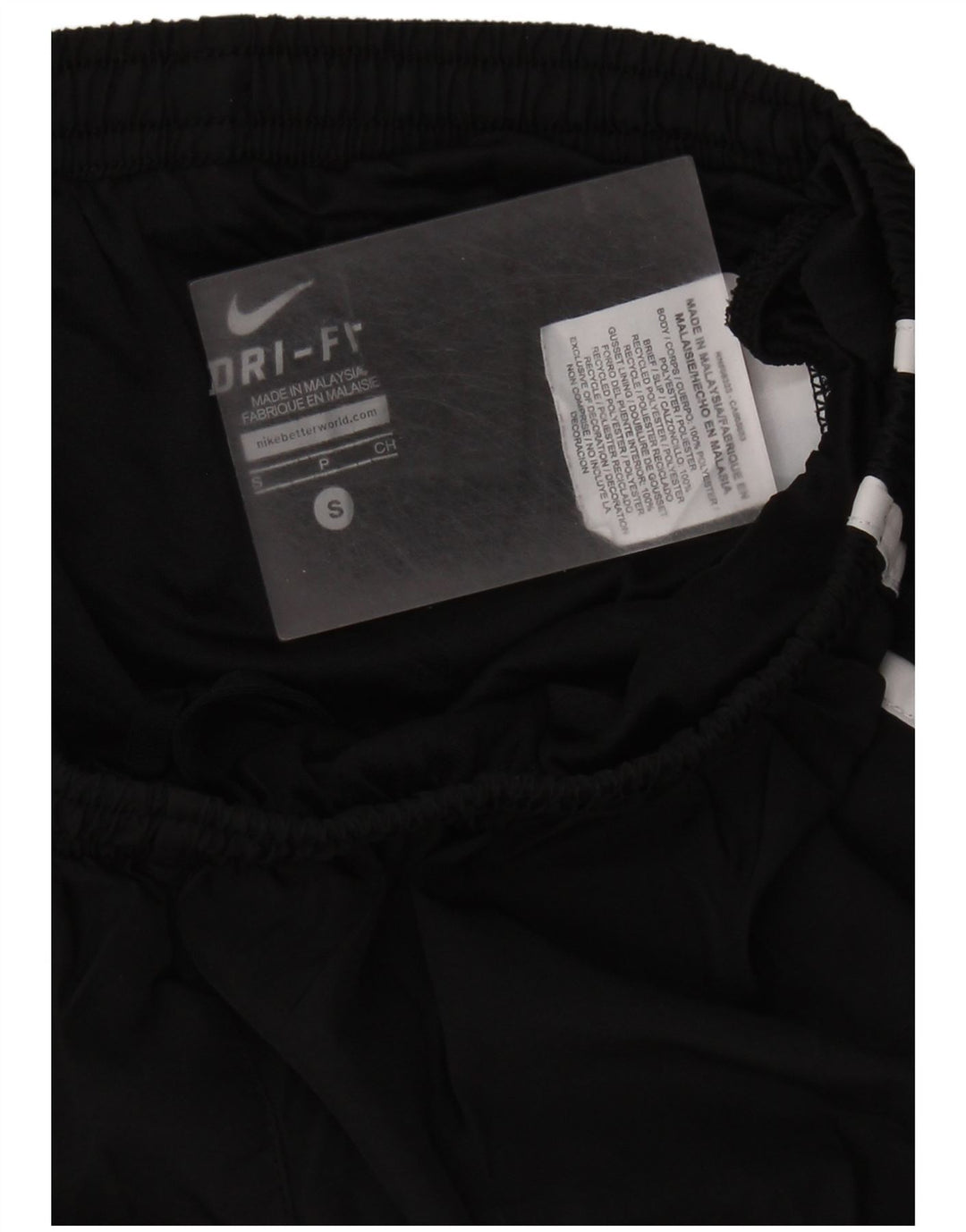 Pantaloni scurti sport NIKE Dri Fit pentru femei UK 8 Small Negru Poliester
