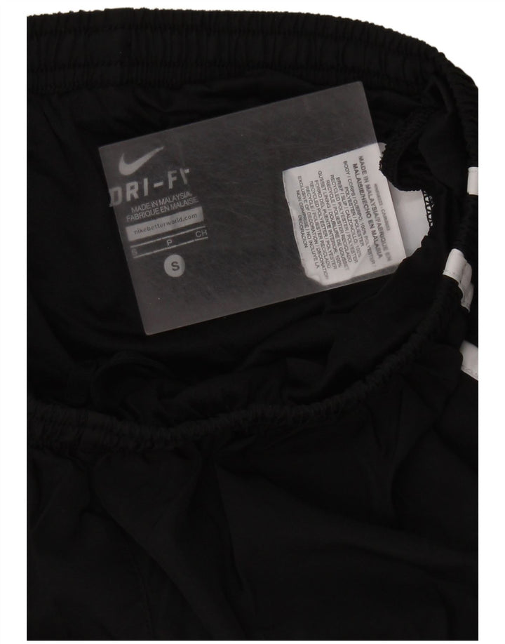 Pantaloni scurti sport NIKE Dri Fit pentru femei UK 8 Small Negru Poliester