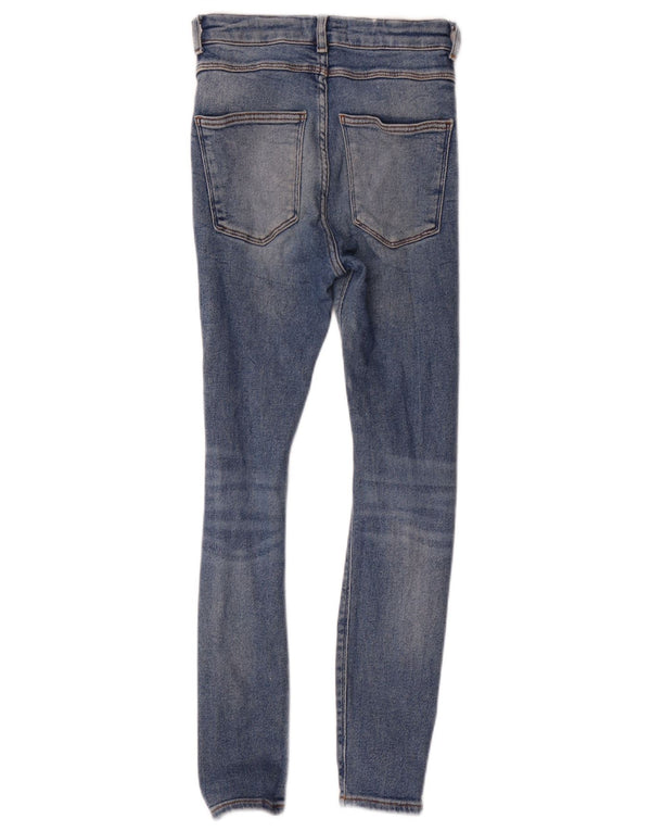 Blugi skinny distressed pentru femei Zara EU 36 XS L26 L27 Bumbac albastru