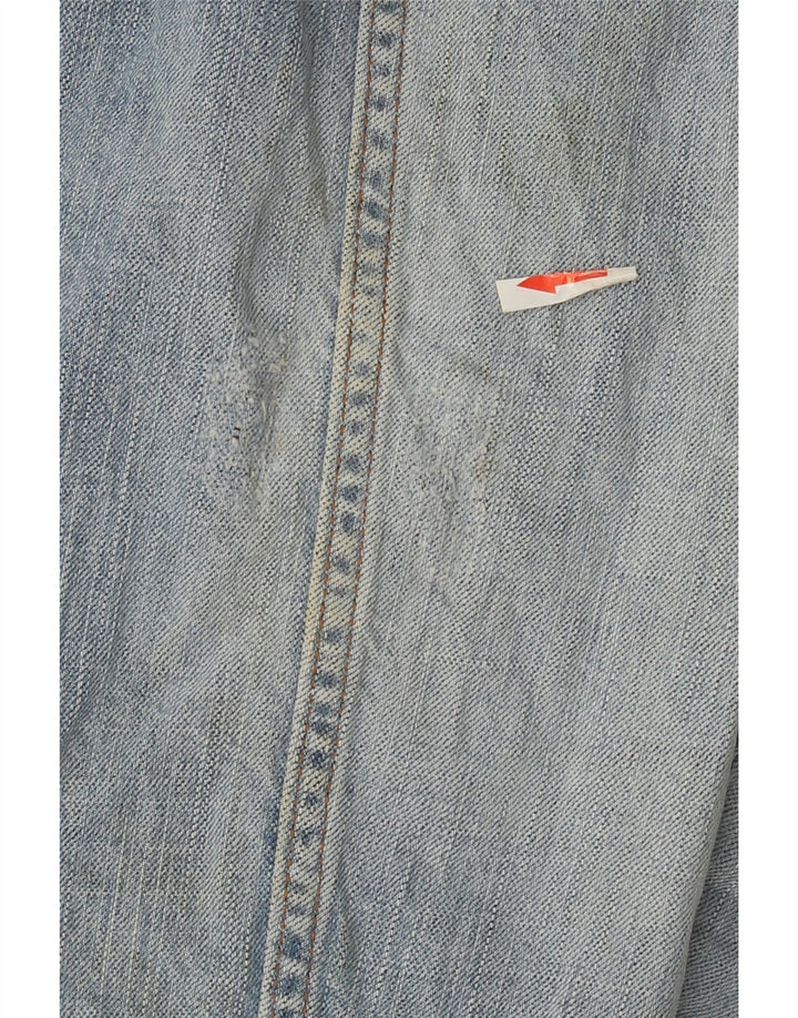 Jachetă de blugi pentru bărbați Wrangler UK 44 2XL Bumbac albastru