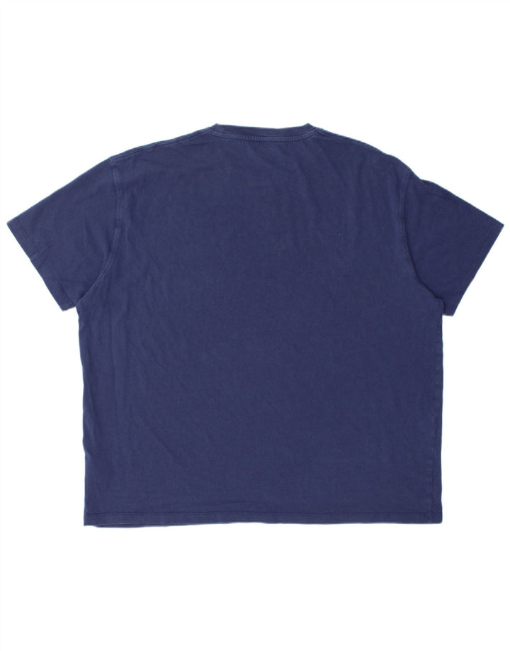 Tricou pentru bărbați WRANGLER Top mare din bumbac bleumarin