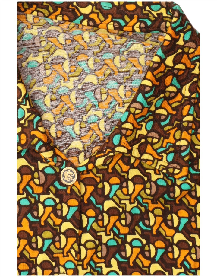 Cămașă vintage pentru femei UK 16 mare, multicoloră, geometrică