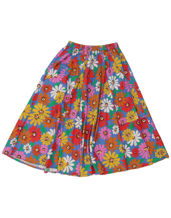 Fustă A-Line Vintage pentru Damă Mediu W28 Bumbac Floral Multicolor