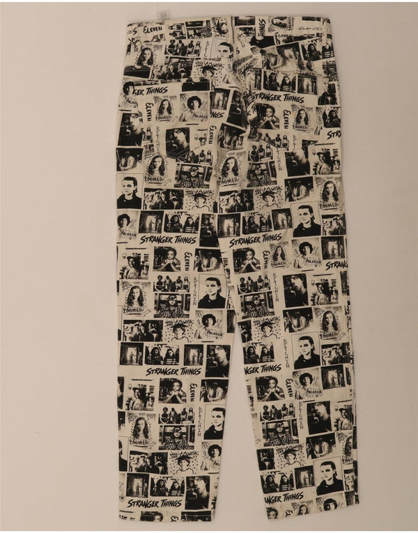 Blugi drepți pentru bărbați Pull & Bear EU 40 Medium L31 L29 Alb catifelat