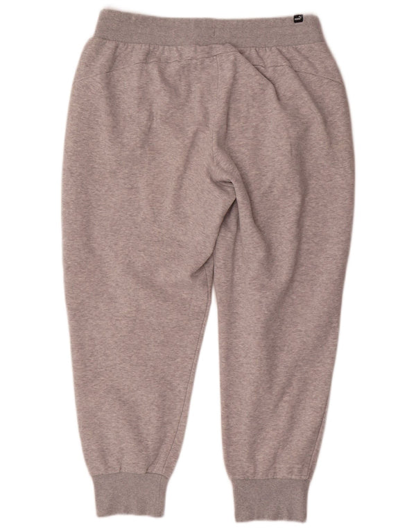 Pantaloni de trening Puma pentru femei Joggeri UK 14, bumbac cu pete gri mare