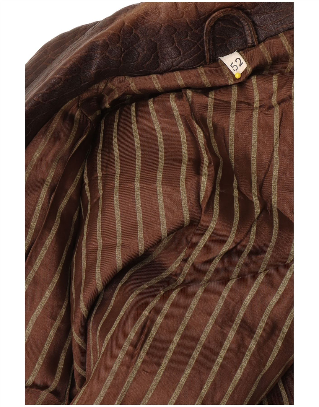 Geaca de piele vintage pentru barbati IT 52 XL maro