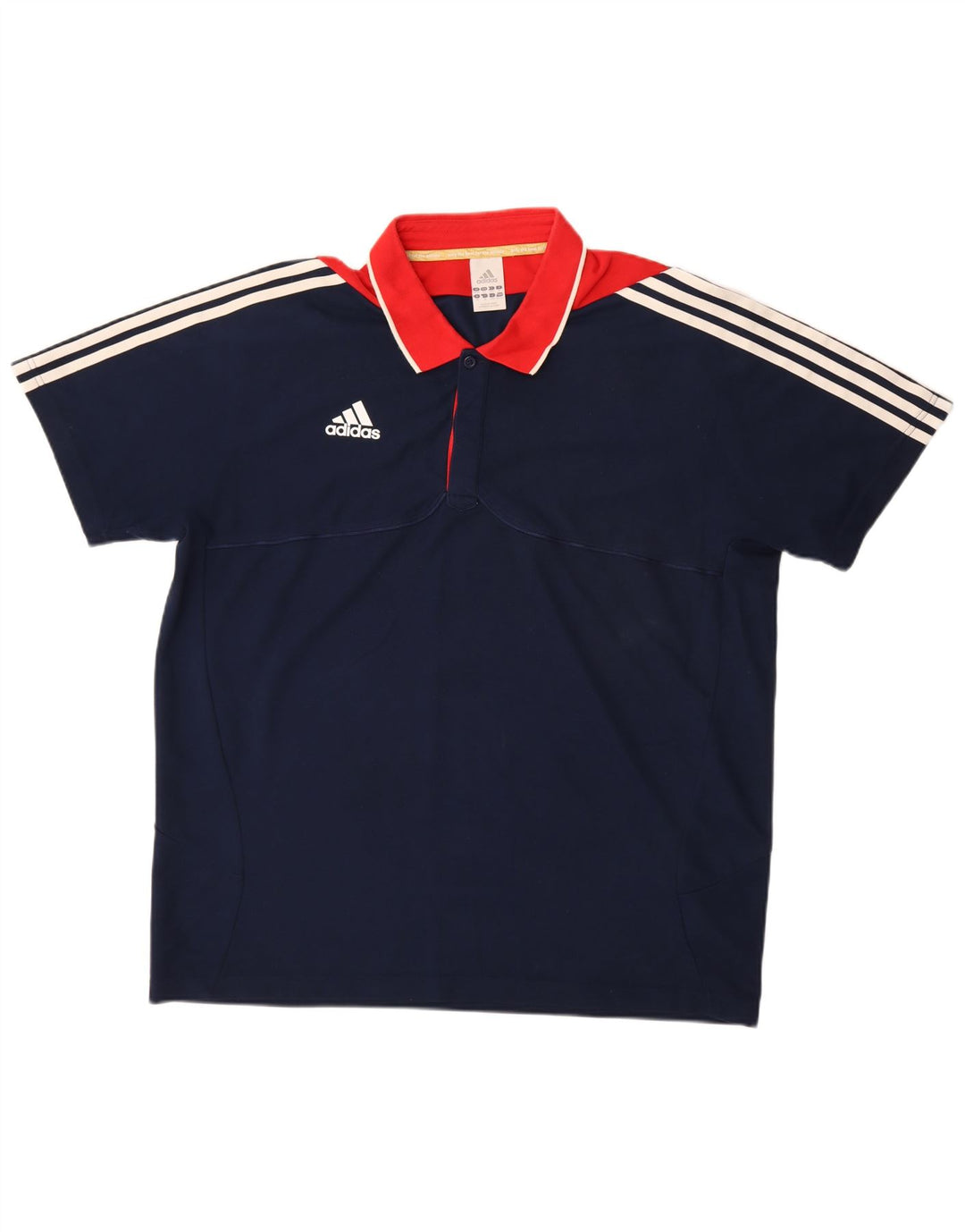 Tricou polo ADIDAS pentru bărbați Marea Britanie 48/50 XL, albastru bleumarin, bumbac color bloc