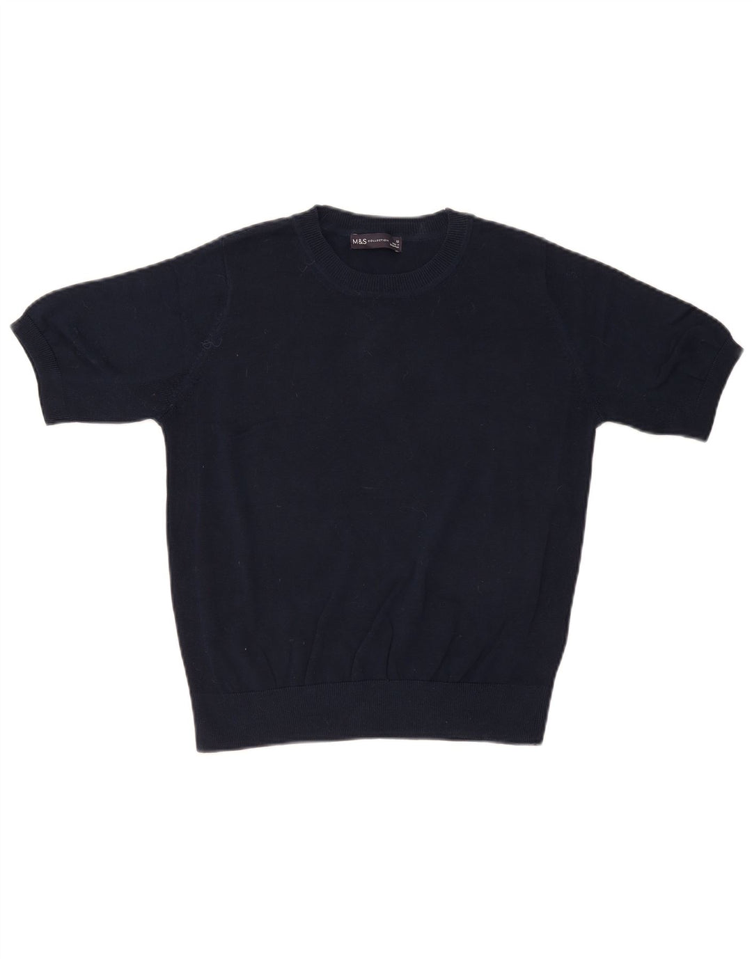 Pulover pentru femei Marks & Spencer cu decolteu triplu UK 12 Medium Bleumarin