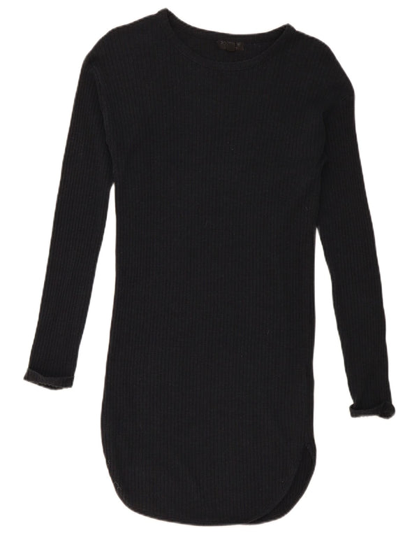 Topshop Rochie Jumper cu mânecă lungă pentru femei UK 10 Small Black
