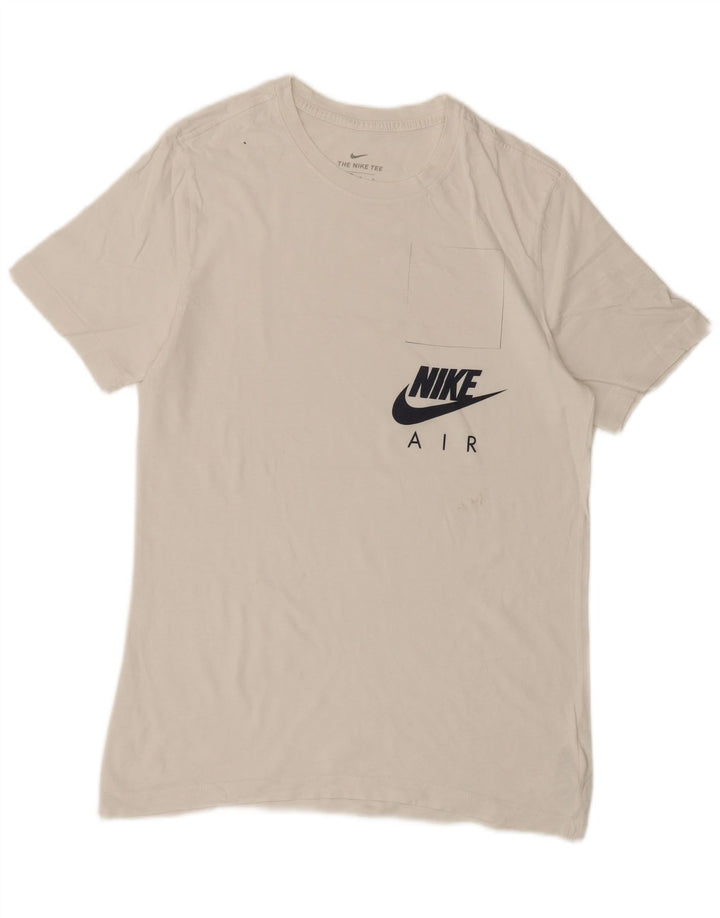 Tricou Nike Air Graphic Top Bumbac Alb Mediu