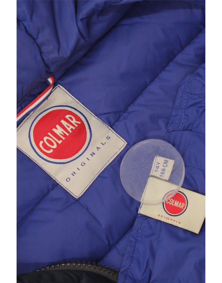 Jachetă căptușită cu glugă Colmar pentru băieți 13-14 ani, bleumarin