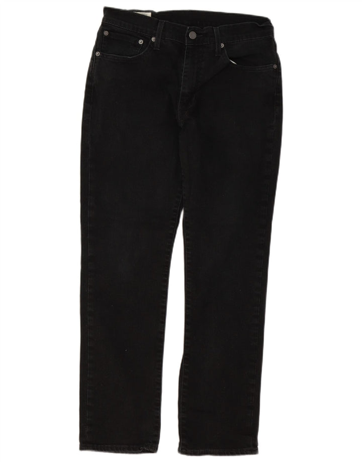 Blugi drepti pentru bărbați Levi's W31 L28 bumbac negru