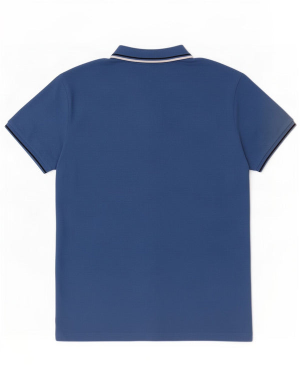 Tricou polo pentru bărbați Diadora, bumbac cu dungi albastre mari