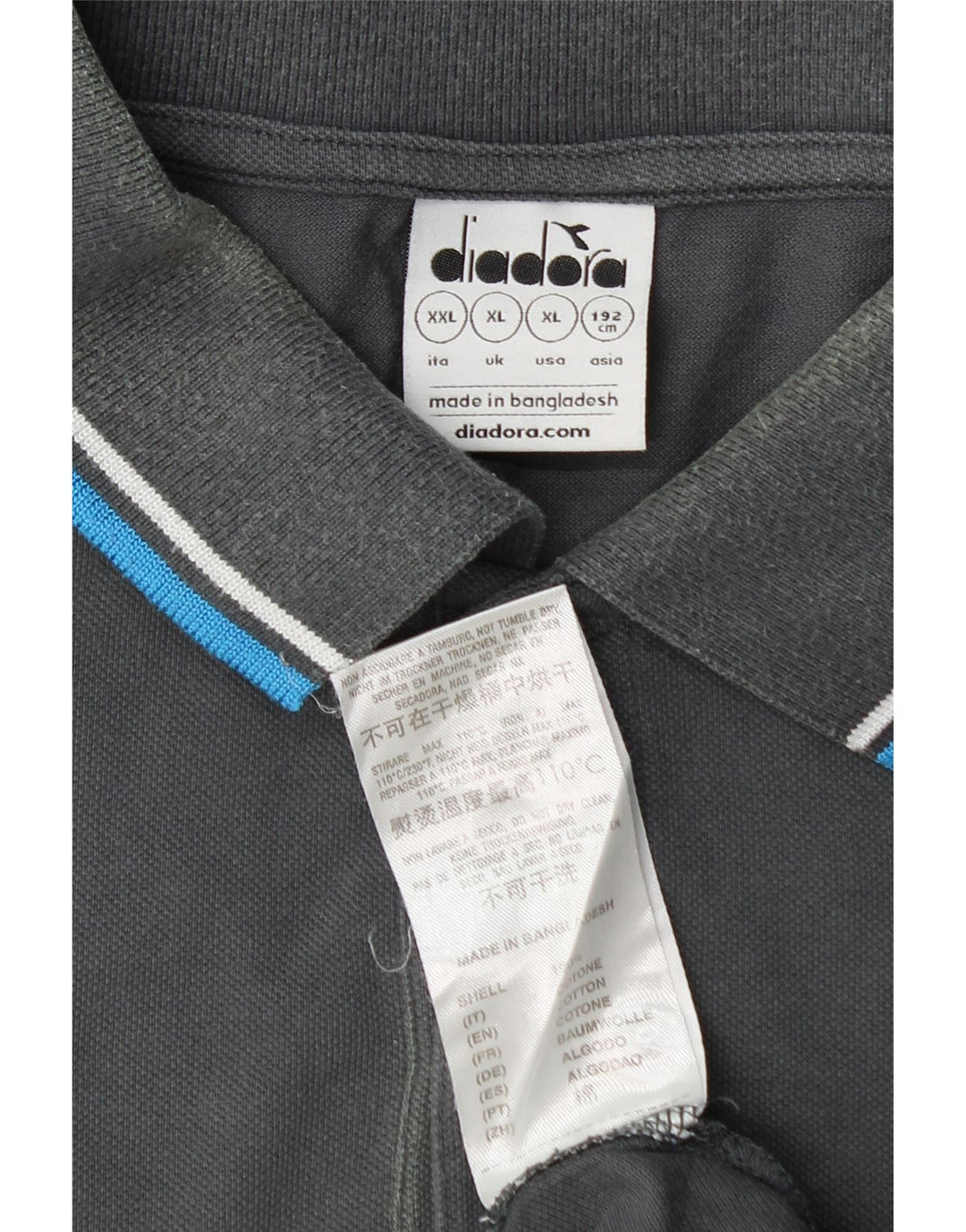 DIADORA Tricou Polo pentru Barbati XL Bumbac Gri