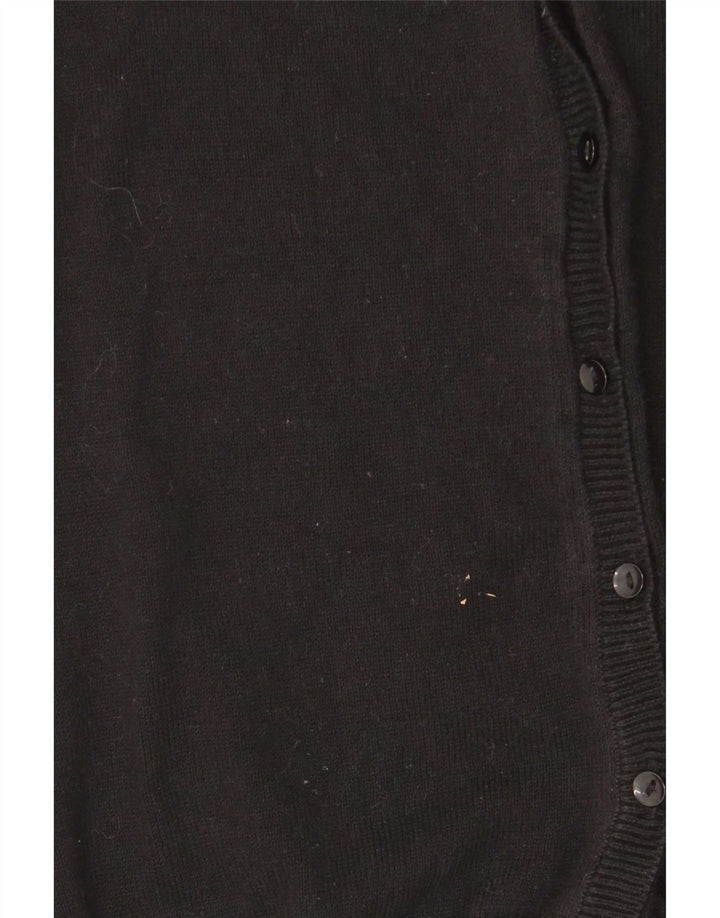 Pulover cardigan pentru femei Zara UK 12 bumbac mediu negru