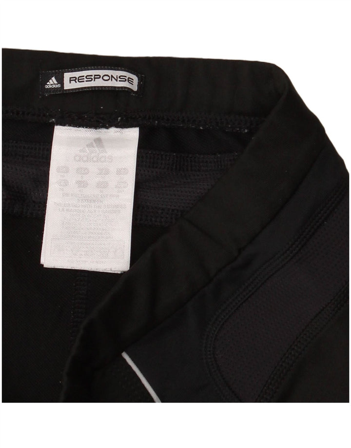 Leggings Capri Adidas pentru femei UK 10 Poliester negru mic