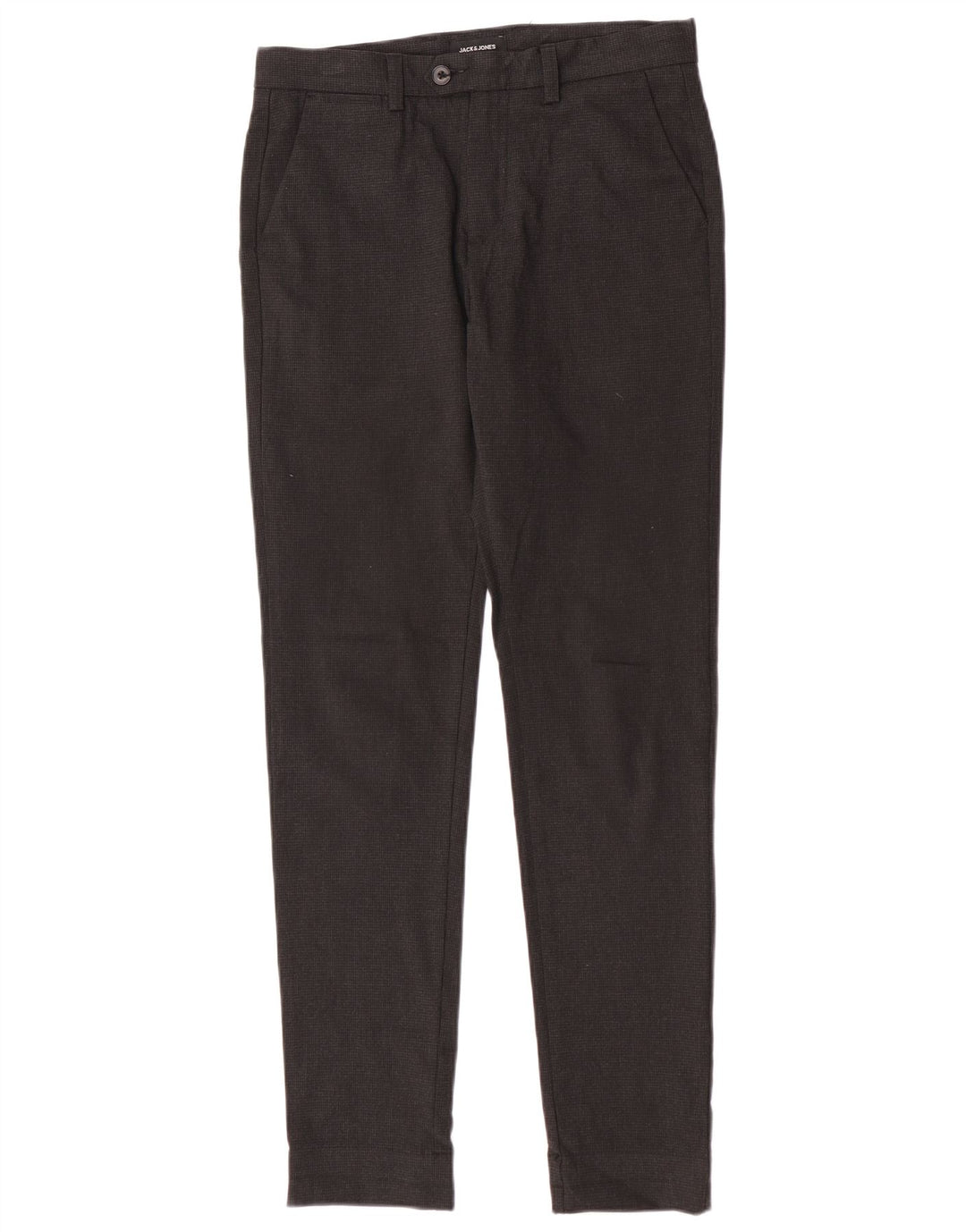 Jack & Jones Pantaloni subțiri pentru bărbați L30 L32 Poliester cu picioare de hâine gri