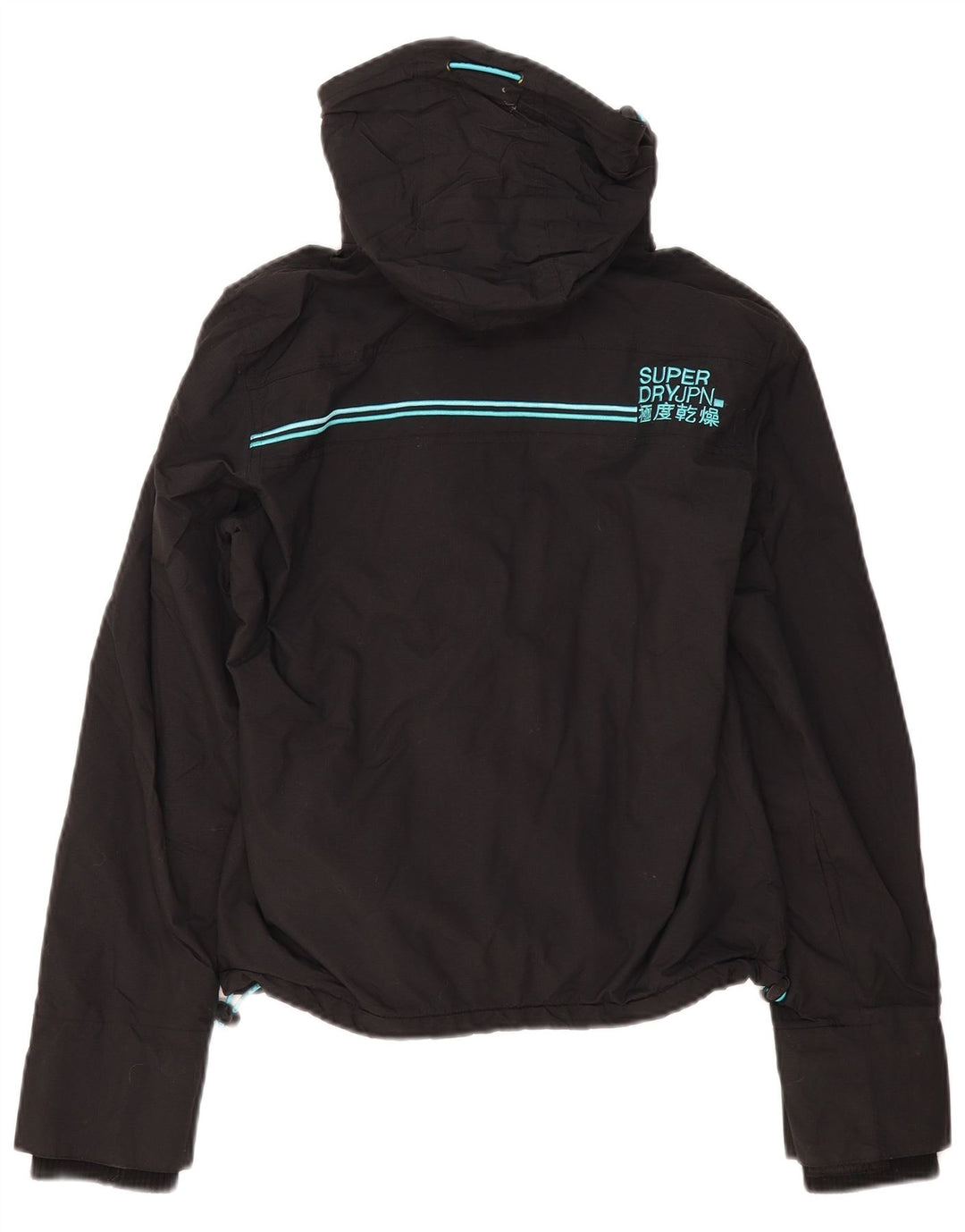 SUPERDRY Windcheater Oversized Windbreaker Jacket pentru femei UK 10 Small Black