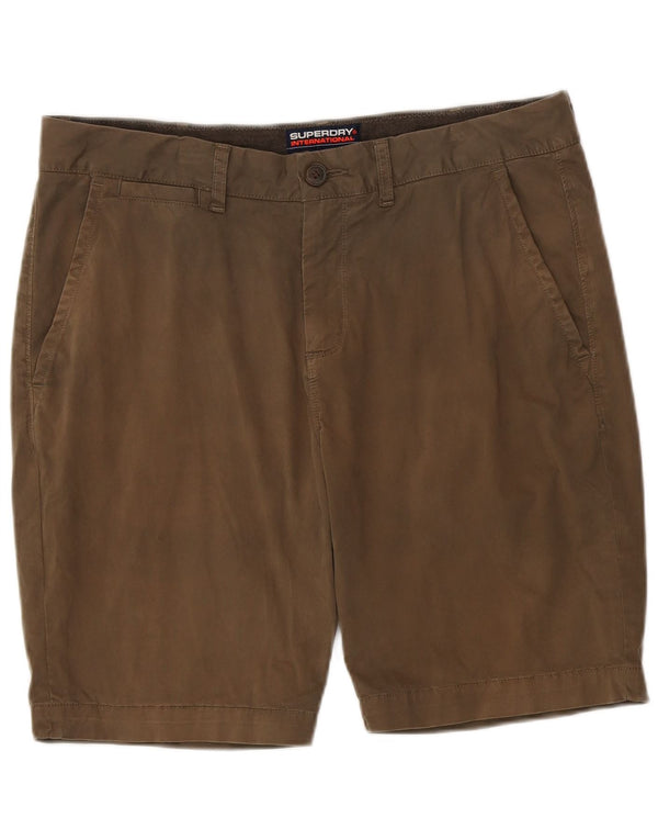 Pantaloni scurti chino pentru bărbați Superdry W36 Large Kaki Bumbac