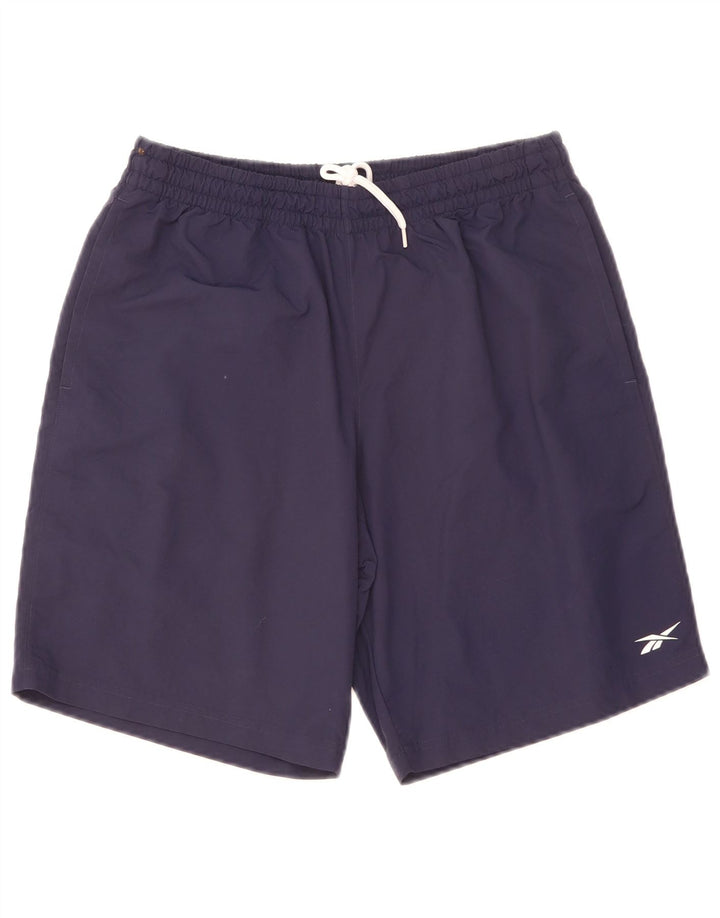 Pantaloni scurți sport Reebok pentru bărbați, poliamidă, albastru, mediu
