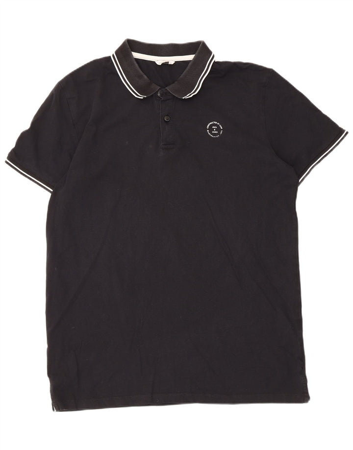 Jack & Jones tricou polo pentru bărbați XL cu dungi negre