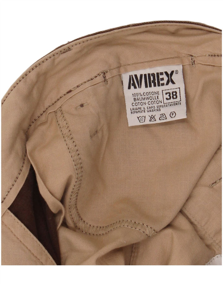 Pantaloni casual drepti pentru bărbați AVIREX W38 L32 bumbac maro