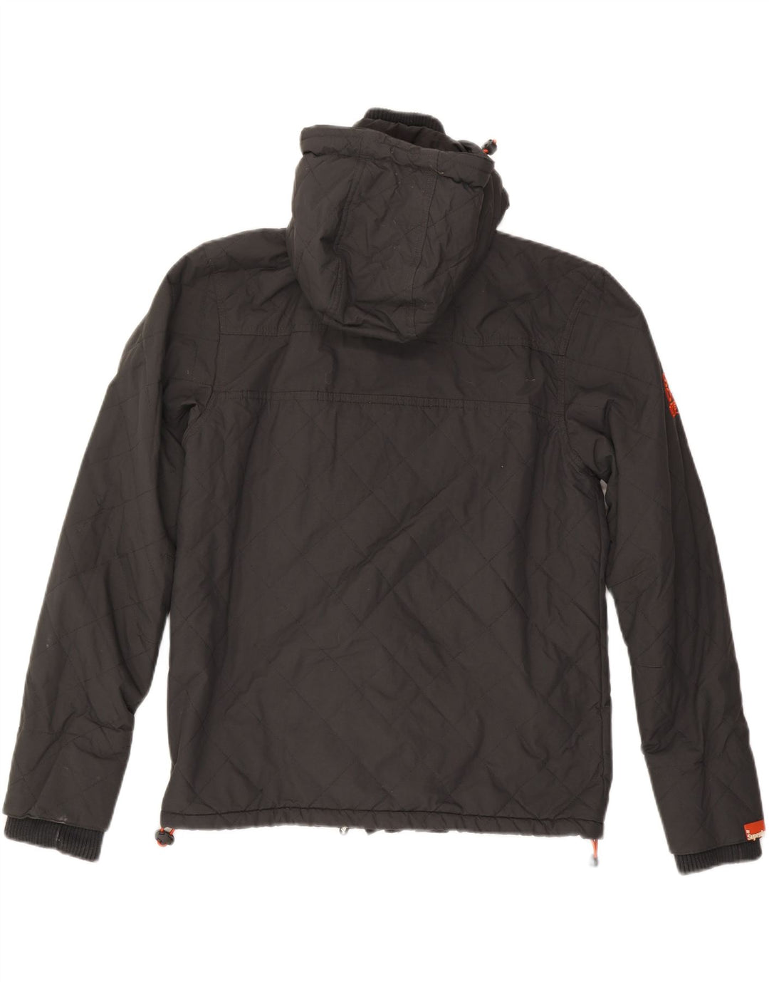 Jachetă de vânt cu glugă Superdry pentru bărbați UK 40, mare, gri din nailon