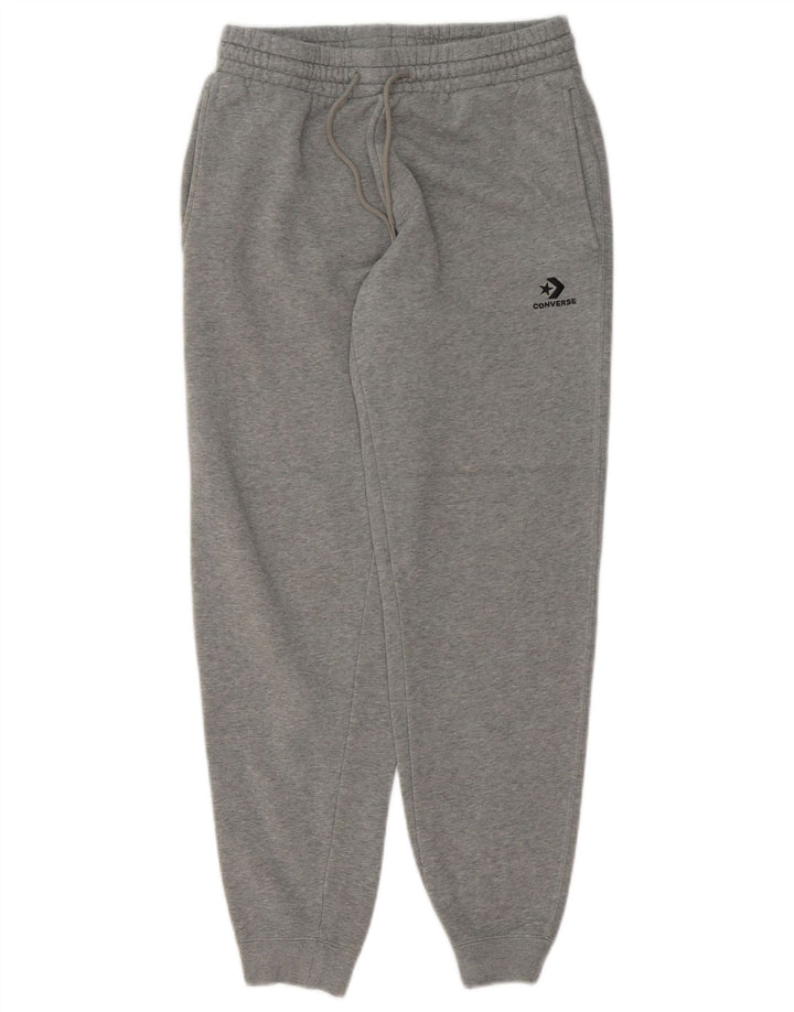 Pantaloni de trening Converse pentru bărbați Joggeri mici, gri bumbac
