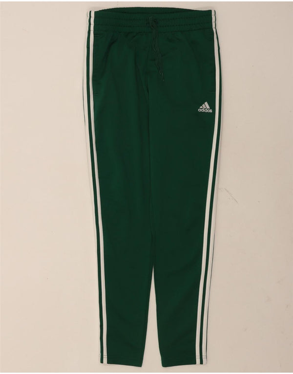 Pantaloni de trening cu grafic pentru femei Adidas UK 8/10 Poliester verde mic