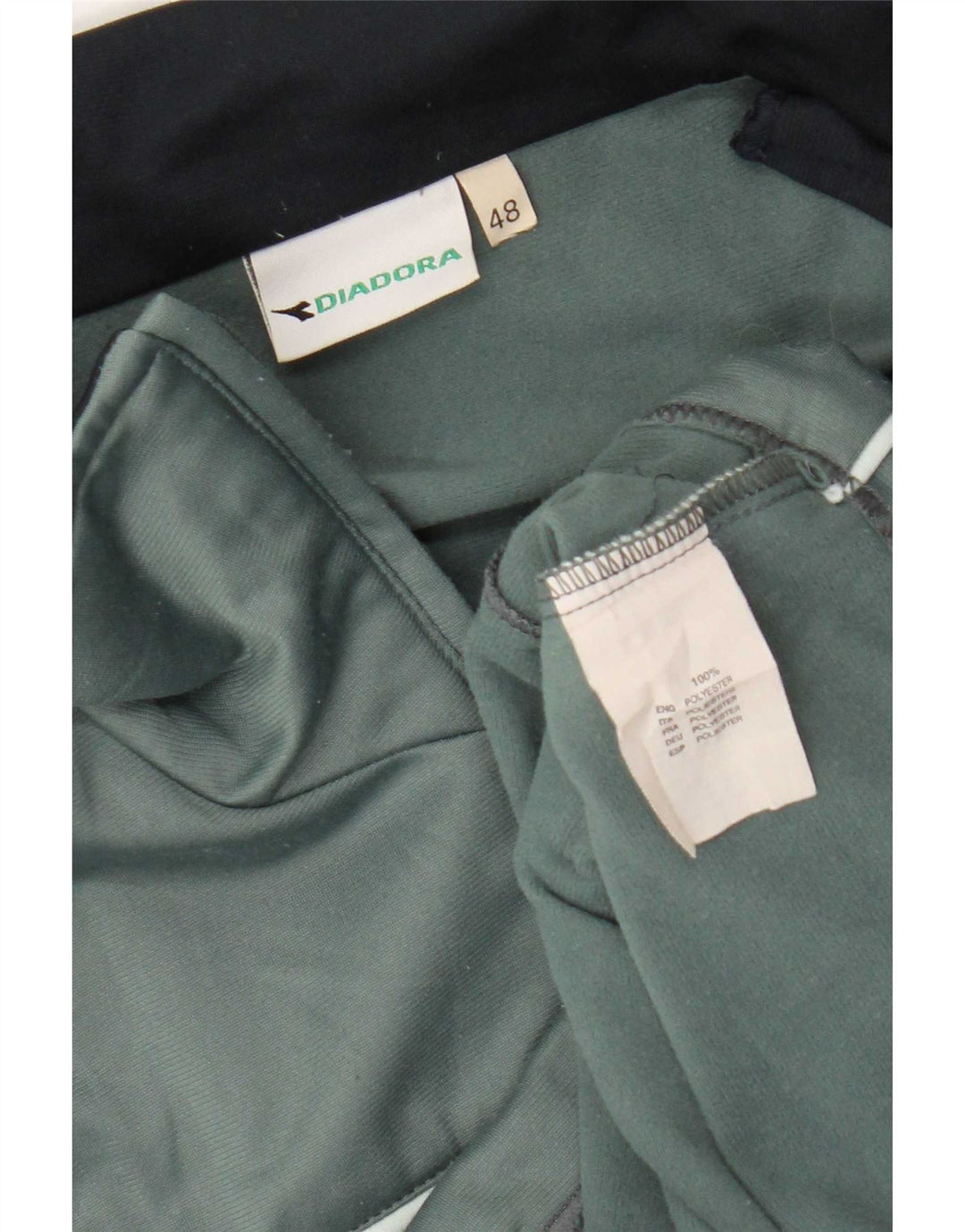 Jachetă de trening pentru bărbați Diadora IT 48 Medium Green Colorblock Poliester