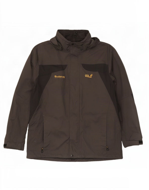 Jack Wolfskin Jachetă de ploaie pentru bărbați UK 50 3XL Kaki Poliamidă color bloc