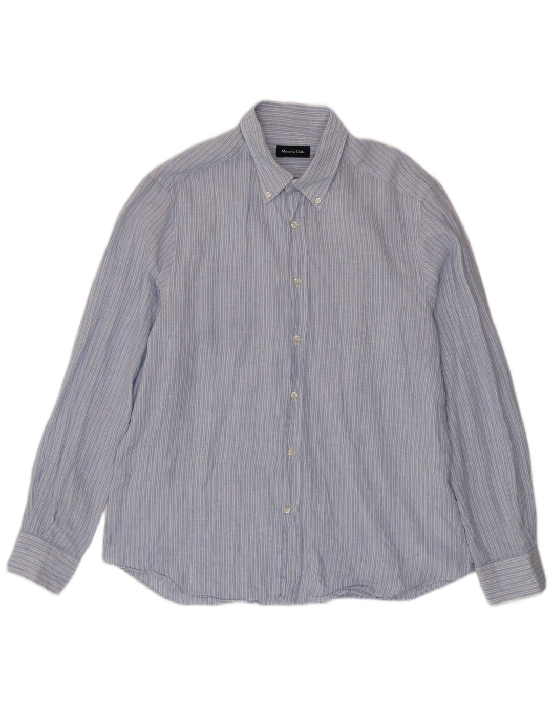 Cămașă Massimo Dutti pentru bărbați XL Blue Pinstripe