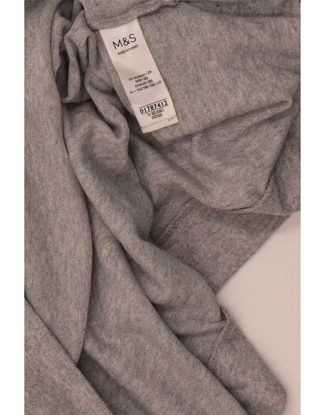 Pulover cu gât țestoasă pentru femei Marks & Spencer UK 24 4XL poliester gri