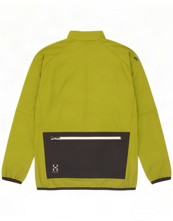 Haglöfs Mens Pullover Trening Top Jacket Small Green Colorblock