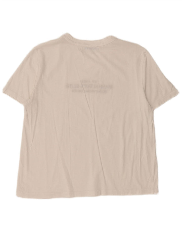 Tricou cu grafic pentru femei Zara UK 12 Medium White