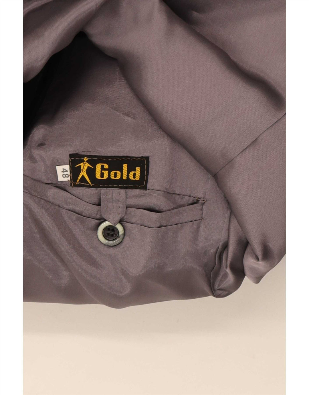 Jachetă vintage pentru bărbați cu 2 nasturi IT 48 Medium Black
