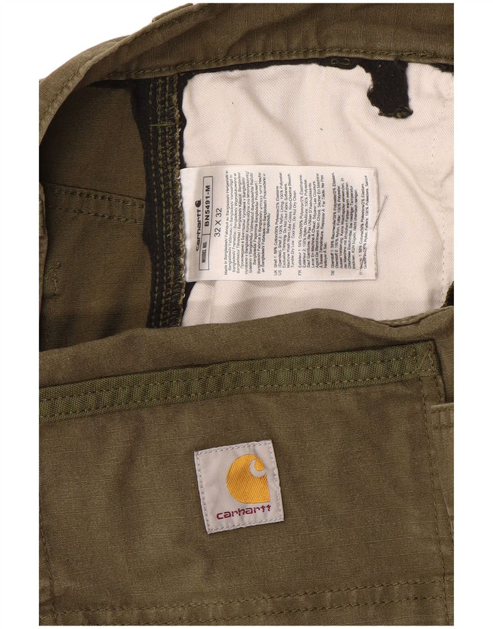 Pantaloni cargo Carhartt pentru bărbați, cu tăiere relaxată, L32 L32, bumbac kaki