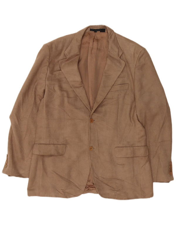 Blazer pentru bărbați Zara cu 2 nasturi EU 54 XL poliester bej