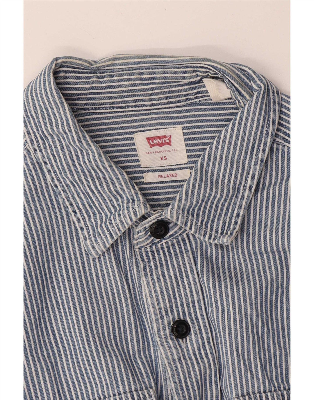 Cămașă pentru bărbați Levi's Relaxed Fit XS Blue Pinstripe