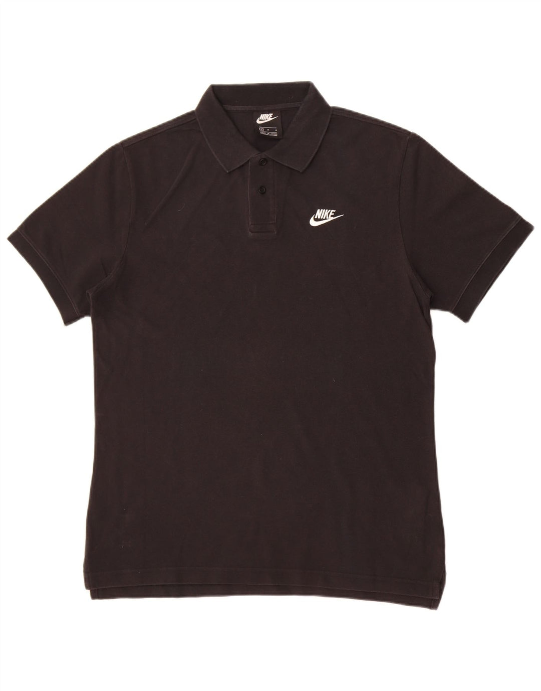 Tricou polo Nike pentru bărbați, bumbac mediu negru