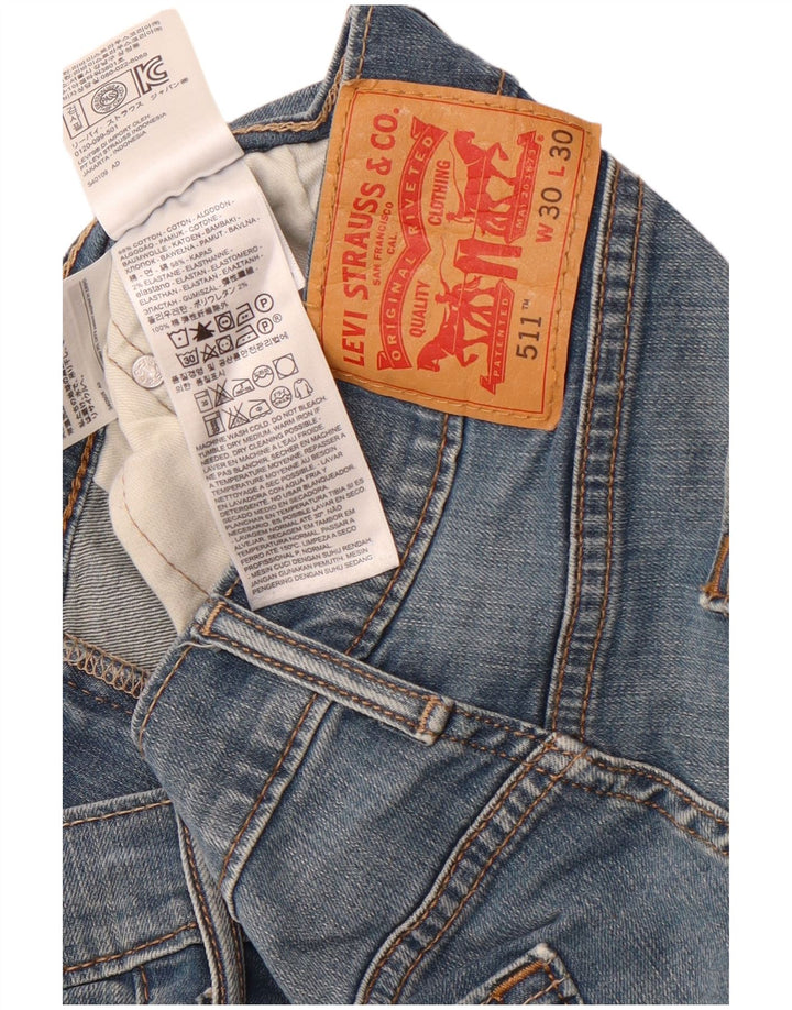 Blugi Levi's 511 Slim pentru bărbați W30 L30 Bumbac albastru