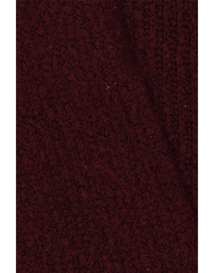 Pulover cardigan deschis supradimensionat pentru femei Marks & Spencer UK 16 Maroon mare